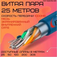 Кабель/переходник Ripo Сетевой кабель FTP 4 cat.6 23AWG Cu 25m 001-122016/25