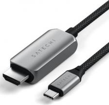 Кабель/переходник Satechi Аксессуар USB-C - HDMI 2.1 2m Space Grey ST-YH8KCM
