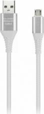 Кабель/переходник SmartBuy Дата-кабель Micro кабель в резин. оплетке Gear, 1м. мет.након., <2А, бел., цена за 1 шт