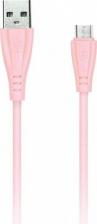 Кабель/переходник SmartBuy Дата-кабель MicroUSB кабель в резин. оплетке Gear, 1 м., <2А, розовый, цена за 1 шт