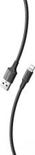 Кабель/переходник SmartBuy Кабель для зарядки и передачи данных S14 Lightning черный, 3 А, 1 м, цена за 1 шт