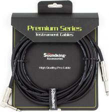 Кабель/переходник Soundking BC356-5M Кабель инструментальный, прямой и угловой коннектор, 5м