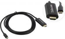 Кабель/переходник Telecom Кабель-адаптер USB3.1 Type-Cm -- HDMI A(m) 4K@30Hz, 1.8m, <TCC005-1.8M