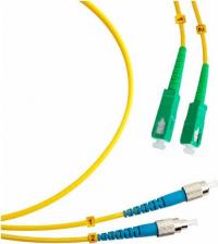 Кабель/переходник TopLan Патч-корд оптический, дуплексный, FC/UPC-SC/APC, SM 9/125, 15 м, LSZH