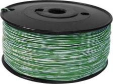 Кабель/переходник TWT LANMASTER 1-парный кроссировочный кабель, 24 AWG, бухта 500 метров, бело-зеленый [TWT-CRS1PAIR-GN]