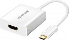 Кабель/переходник UGreen Адаптер 40273 USB-C to HDMI Adapter белый