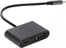 Кабель/переходник UGreen Адаптер CM162 (50505) USB-C to HDMI + VGA +USB 3.0 Adapter With PD