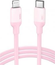Кабель/переходник UGreen Кабель 60625 USB Type-C-Lighting 1 м, розовый