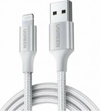 Кабель/переходник UGreen Кабель Alu Case Braided Lightning Cable 1m US199 (Silver) (60161)