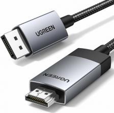 Кабель/переходник UGreen Кабель DP119 DisplayPort / HDMI Cable (2 метра) чёрный (15774)