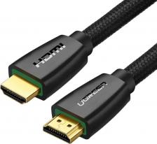 Кабель/переходник UGreen Кабель HD118 HDMI Male To Male Cable with Nylon Braid чёрный 6957303844104