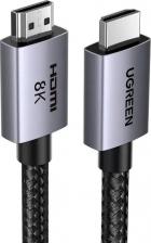 Кабель/переходник UGreen Кабель HD171 HDMI 2.1 Male To Male 8K Cable. Длина: 0,5м. Цвет: серый