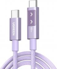 Кабель/переходник UGreen Кабель L509 UNO Type C 2.0 Male To Type C 2.0 Male 5A Data Cable. Длина: 2м. Цвет: розовый