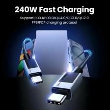 Кабель/переходник UGreen Кабель L513 Type C 2.0 Male To Type C 2.0 Male Charging&Data Cable. Длина: 1м. Цвет: черный