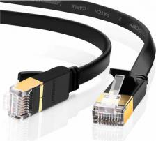 Кабель/переходник UGreen Кабель NW106 Cat 7 U/FTP Lan Cable Flat Design. Длина: 20м. Цвет: черный