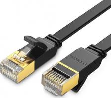 Кабель/переходник UGreen Кабель NW106 Cat 7 U/FTP Lan Cable Flat Design. Длина: 5 м. Цвет: черный