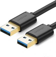 Кабель/переходник UGreen Кабель US128 USB-A 3.0 Male to Male Cable. Длина 2 м. Цвет: черный