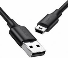 Кабель/переходник UGreen Кабель US132 USB 2.0 A Male to Mini 5 Pin Male Cable. Длина: 1,5м. Цвет: черный