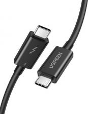 Кабель/переходник UGreen Кабель US501 USB-C to USB-C Thunderbolt 4 40Gbps 100W Data. Длина: 0,8 м. Цвет: черный