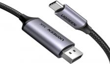 Кабель/переходник UGreen Кабель USB-C - DisplayPort вилка-вилка 1м (25863_) серый
