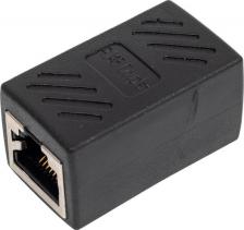 Кабель/переходник Vcom Адаптер-проходной RJ-45 8P8C категория 5e, черный CT251S (CT251S)
