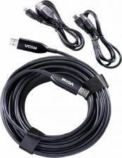 Кабель/переходник Vcom Интерфейсный соединительный кабель предназначен для подключения устройств с разъемом USB к устройствам c USBразъемом. Активный оптоволоконный кабель