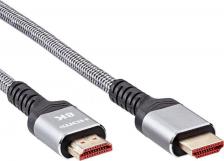 Кабель/переходник Vcom Кабель HDMI 19M/M, ver. 2.1 8KX60Hz (Econom) оплетка 5m iOpen
