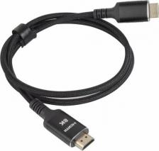 Кабель/переходник Vcom Кабель интерфейсный HDMI-HDMI ACG859B-5.0 19M M,ver. 2.1 8KX60Hz Econom оплетка 5m iOpen
