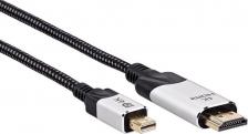 Кабель/переходник Vcom Кабель-переходник miniDisplayPort M-> HDMI M 4K@60Hz 1.8m CG615M-1.8M