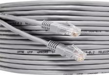 Кабель/переходник Vcom Патч-корд литой "Telecom" UTP кат.5е 15,0м серый <NA102--15M