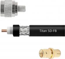 Кабель/переходник Vegatel Кабельная сборка Titan 5D-FB (N-male - SMA-male, 15 метров)