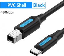 Кабель/переходник Vention Кабель CQUBI, USB Type-C (m) (прямой) - USB B(m) (прямой), 3м