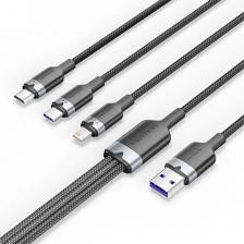 Кабель/переходник Vention Кабель CTRBG, USB 2.0 A(m) - Lightning 3 x, 1.5м, черный