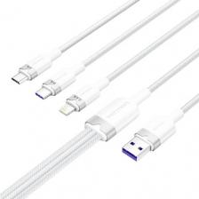 Кабель/переходник Vention Кабель CTRWG, USB 2.0 A(m) - Lightning 3 x, 1.5м, белый