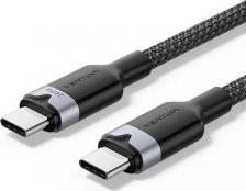 Кабель/переходник Vention Кабель TRIBH, USB Type-C (m) - USB Type-C (m), 2м, черный