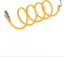 Кабель/переходник Vention Патч-корд IBHYAH литой, S/FTP, кат.6A, 0.2м, 4 пары, 27AWG, медь бескислородная, многожильный, желтый