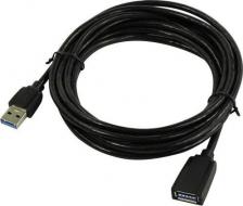 Кабель/переходник Vention Удлинитель USB3.0 Am-Af 3м ( VAS-A45-B300 ) Black Edition