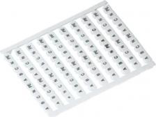 Кабельная маркировка HLT Назначение: Применяются для маркировки рядов клеммных сборок JXB. Область применения: Шкафы, щиты и сборки. Материалы: Материал: пластик