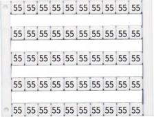 Кабельная маркировка Klemsan Горизонтальная маркировка DY5, (X1), DY5, 1 пластина 500 шт. 0.0.0.5.05011