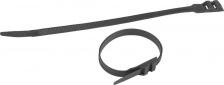 Кабельная стяжка Эра NO-224-594 Кабельная стяжка NO-224-594 нейлоновая для СИП с горизонтальным замком 9.0 х 360 мм чёрная, цена за 1 шт