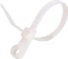 Кабельная стяжка Эра NO-225-317 Кабельная стяжка NO-225-317 нейлоновая под винт 4.8 х 200 мм белая, цена за 1 шт