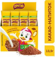 Какао Хрутка Какао растворимый, 6 упаковок (96 стиков)