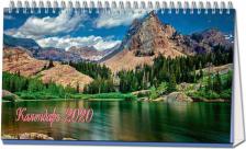 Календарь Полином Календарь-домик настольный на 2020 год Горы и водопады (210х120 мм)