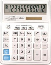 Калькулятор Attache Калькулятор настольный AF-888 12-разрядный белый/серый 204х158х32 мм
