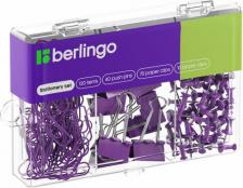 Канцелярский набор Berlingo Набор мелкоофисных принадлежностей, 120 предметов, фиолетовый, пластиковая упаковка, 12 шт. в упаковке