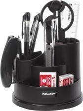 Канцелярский набор Brauberg Канцелярский набор "Рапсодия", 10 предметов, вращающаяся конструкция, черный, 236953