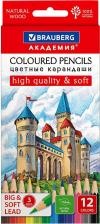 Карандаш Brauberg Карандаши цветные мягкие АКАДЕМИЯ 4606224328744