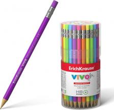 Карандаш Erich Krause Карандаш механический 0,5 мм, "Vivo", ластик, корпус ассорти неон, 45023