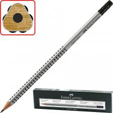 Карандаш Faber-Castell Карандаш чернографитный Grip 2001 (В, с ластиком, заточенный) 12шт