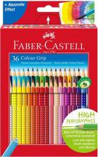 Карандаш Faber-Castell Карандаши цветные "Grip", 36 цветов, заточенные, трехгранные 4005401124429